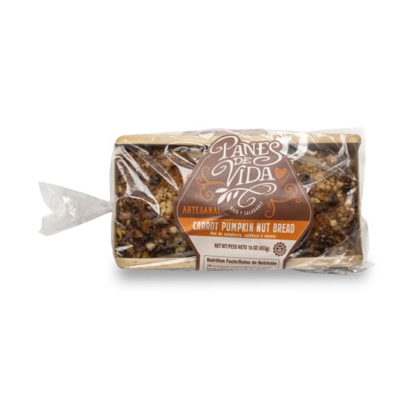 CAK64 -Pan de Vida Carrot Pumpkin Nut Bread
