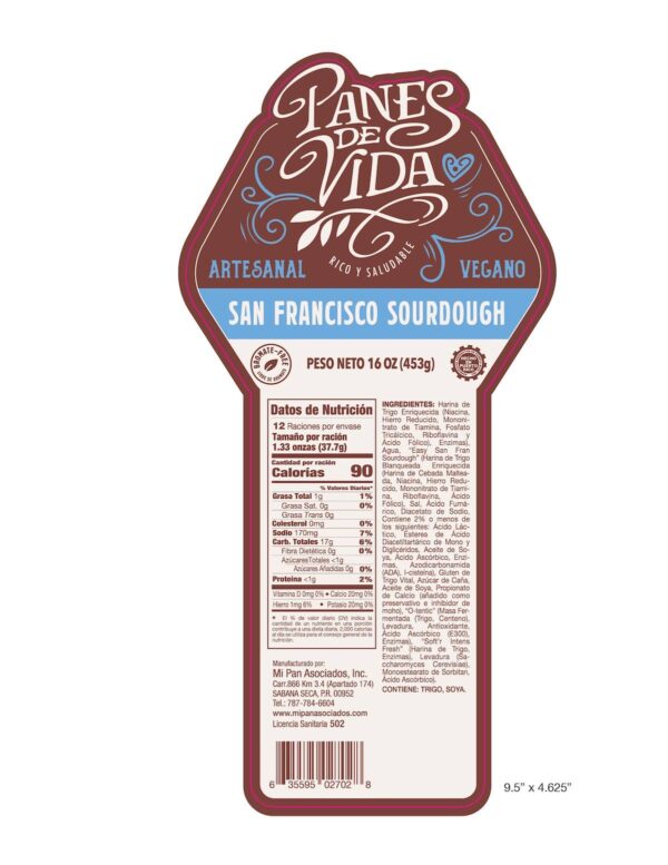 SAN001-Pan de vida San Francisco Sourdough